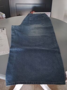 SHEIN Dark Blue Wide Leg Jeans